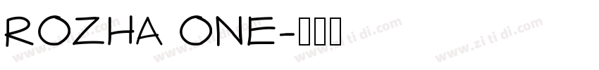 ROZHA ONE字体转换